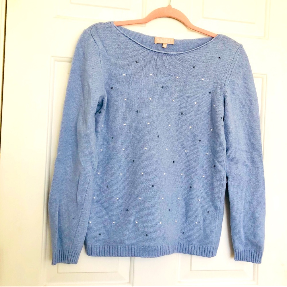 Italian Merino wool and cashmere blend , sweater.